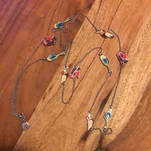 Marc by Marc Jacobs enamel bird necklace